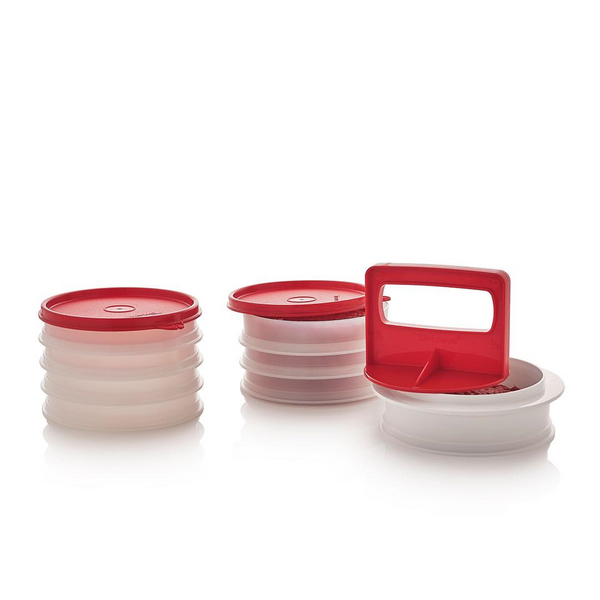 hamburger tupperware freezer set