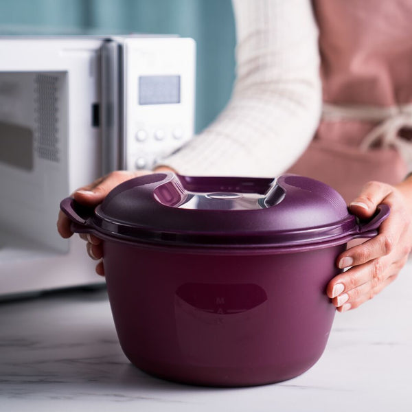 Tupperware Microwave Rice Cooker Purple Large 3L Or 12 Cup