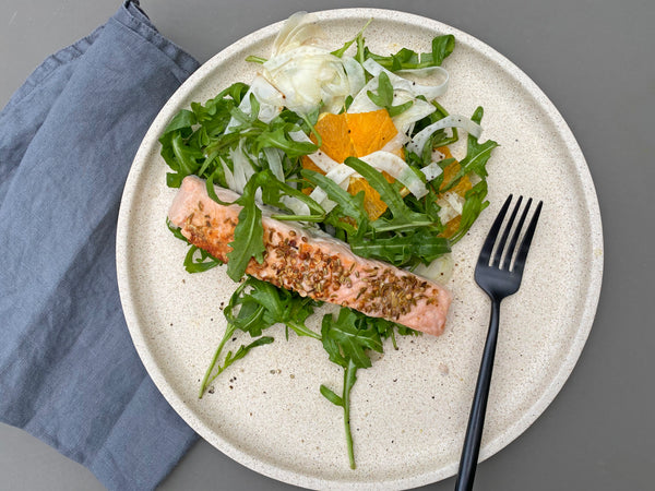 Micro Pro Grill Salmon and Orange Salad