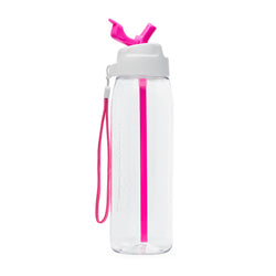 750ML STRAW BOTTLE - NEON PINK