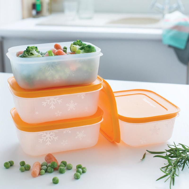 FREEZER KEEPER SMALL LOW - FREEZER CONTAINERS (4 PACK)