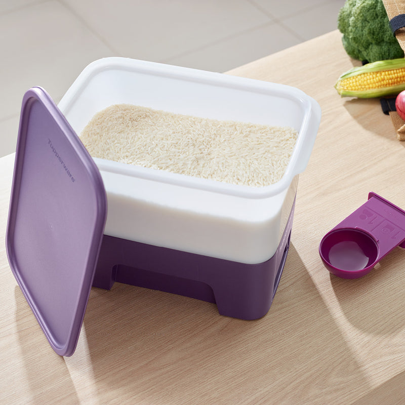 Tupperware Ricesmart Junior Rice Dispenser Storage First in First Out Fifo  5 Kg 